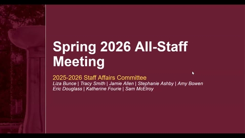 Thumbnail for All Staff Meeting 3/12/26