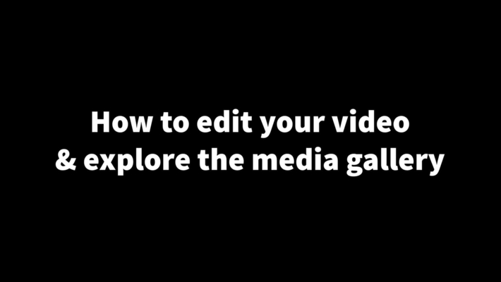 Training Video 2 - video editing and media gallery