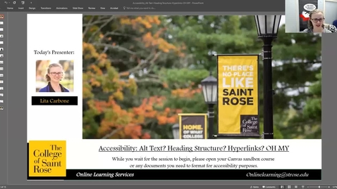 Thumbnail for entry Workshop: Accessibility, Alt Text, Heading Structure and Hyperlinks..OH MY