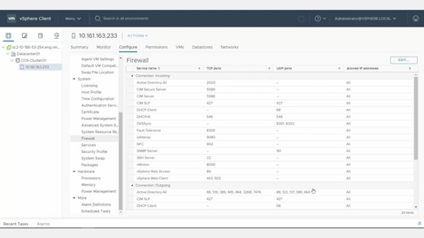 Thumbnail for entry Adding Allowed IP Address to the ESXi Firewall