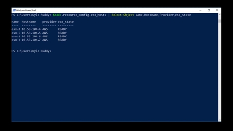 Thumbnail for entry Talking Code – Getting Started with the PowerCLI Module for VMware Cloud on AWS