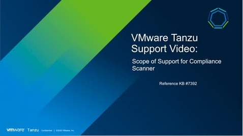 Thumbnail for entry KB 7392  Scope of Support for Pivotal Compliance Scanner