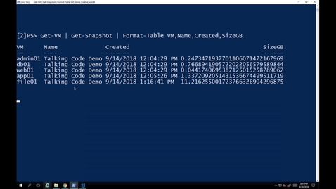 Thumbnail for entry VM Snapshots with PowerCLI