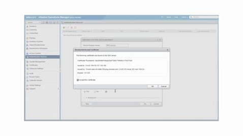 Thumbnail for entry Creating a Single Sign On Source vRealize