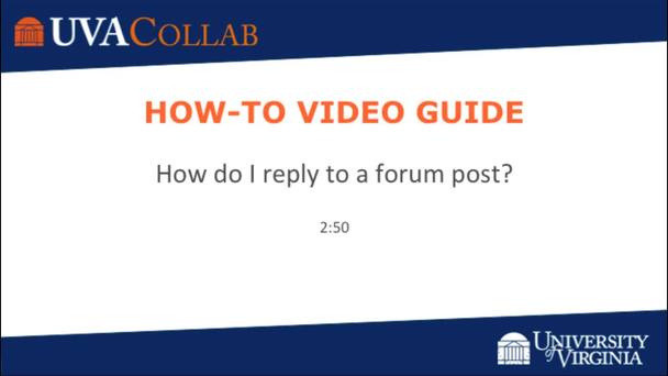 How Do I Reply To A Forum Post In A Conversation Communication - video thumbnail for how do i reply to a forum