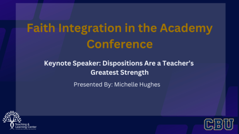 Thumbnail for Keynote: Dispositions Are a Teacher's Greatest Strength (FIA Conference 2024)