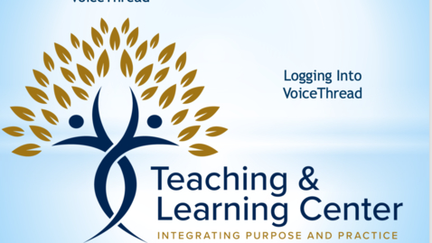 Thumbnail for Log Into VoiceThread