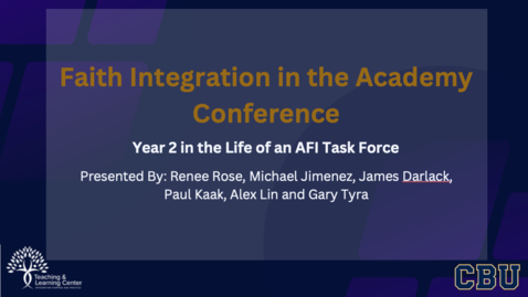 Thumbnail for Year 2 in the Life of an AFI Task Force - By Renee Rose, Michael Jimenez, James Darlack, Paul Kaak, Alex Lin and Gary Tyra