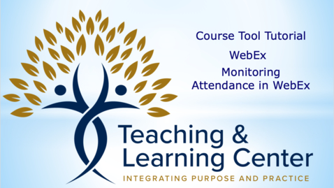 Thumbnail for Monitoring Attendance in WebEx