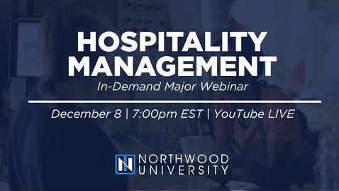 Thumbnail for Hospitality Management Webinar | In-Demand Majors