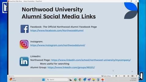 Thumbnail for Maximizing the Northwood Network How to leverage NU Alumni Connections
