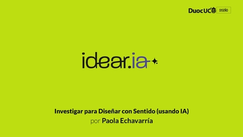 Miniatura para Investigar para diseñar con sentido
