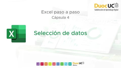 Miniatura para Cápsula 4. Selección de datos