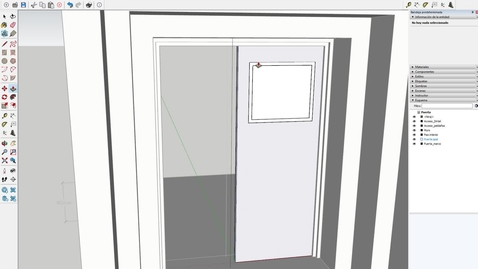 Miniatura para la entrada Cómo hacer una puerta y un sistema adintelado en Sketchup