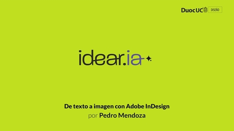 Miniatura para Pedro Mendoza: Adobe InDesign