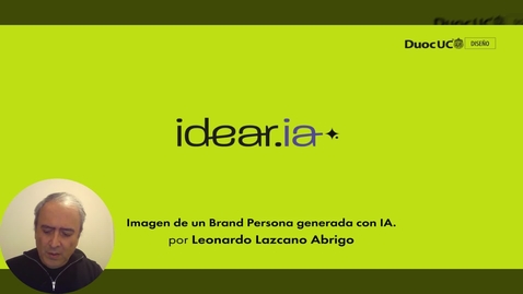 Miniatura para Leonardo Lazcano: Imagen de un Brand Persona generada con IA