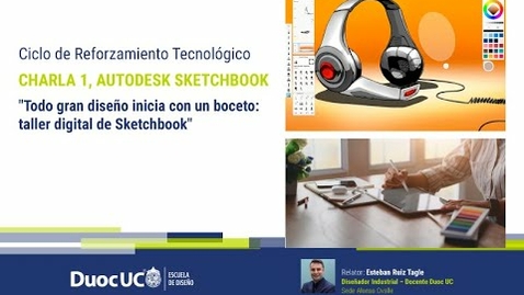 Miniatura para Sketchbook: &quot;Todo gran diseño inicia con un boceto: taller digital de sketchbook&quot;