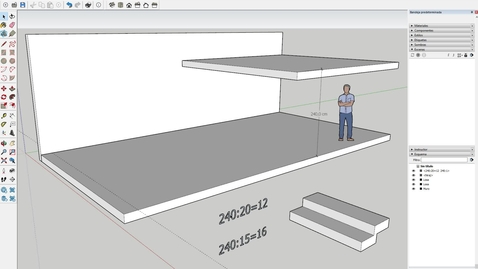 Miniatura para la entrada Cómo hacer una escalera en Sketchup