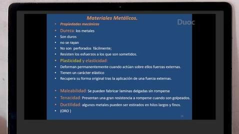 Thumbnail for Composición y Comportamiento de Materiales