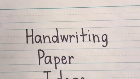 Thumbnail for LAN0K00 - Handwriting Paper Ideas