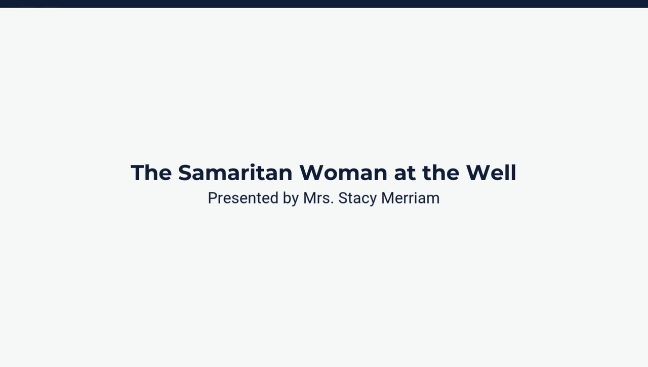 The Samaritan Woman at the Well