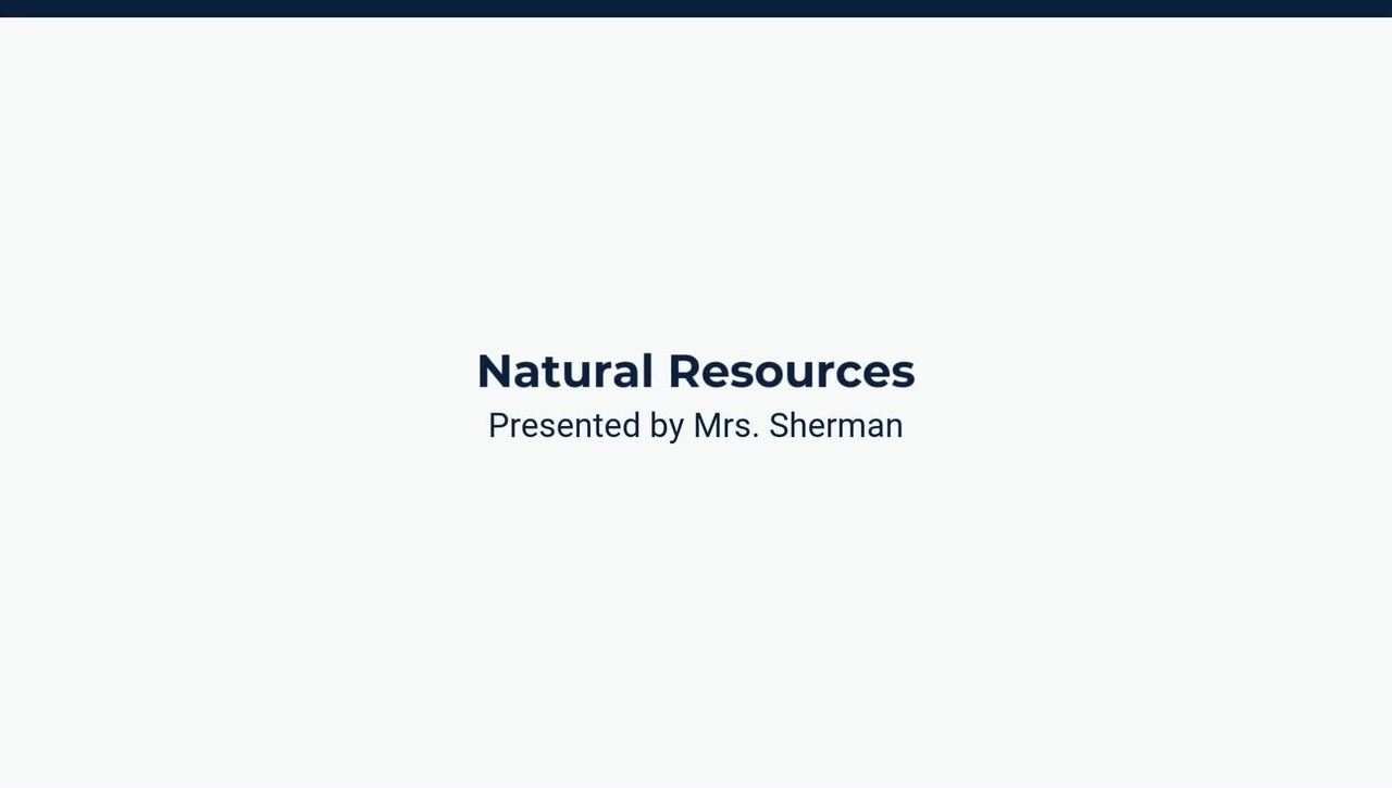 HIS 0300 4.11M Natural Resources