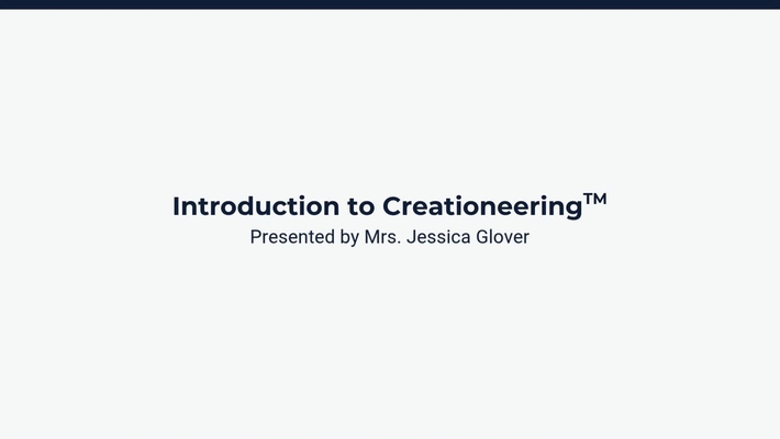 Introduction to Creationeering
