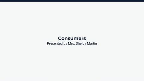 Thumbnail for Lesson 1: Consumers