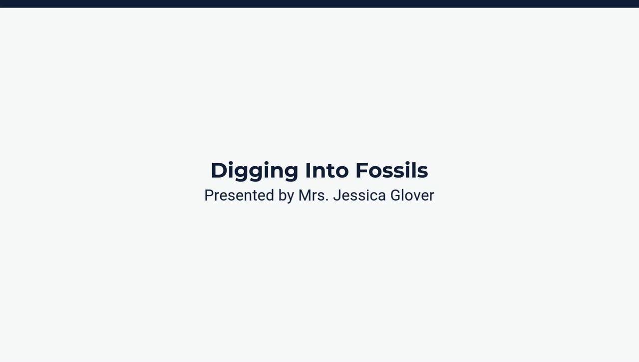 Lesson 4: Digging into Fossils