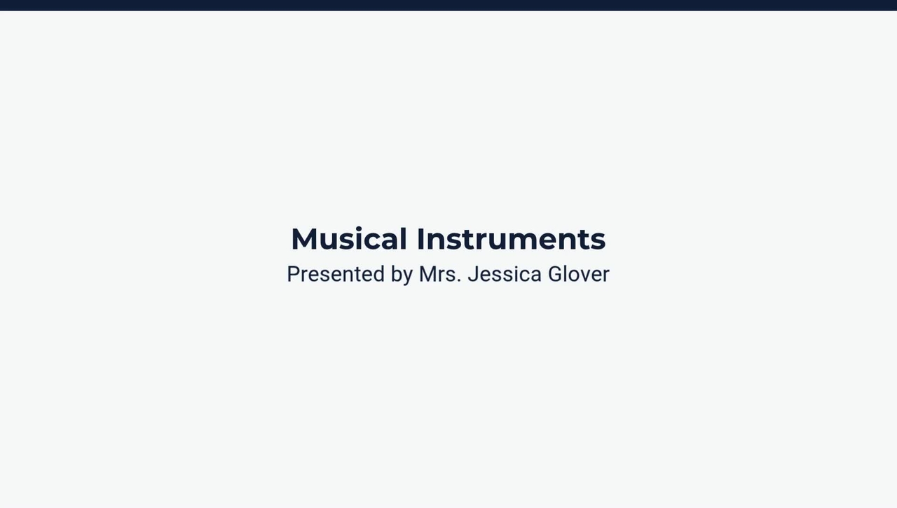 Lesson 2: Musical Instruments