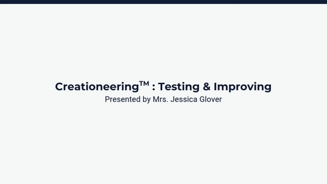 Thumbnail for Lesson 4: Test &amp; Improve