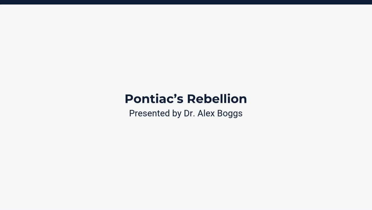 Pontiac's Rebellion