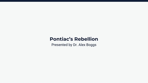 Thumbnail for Pontiac's Rebellion