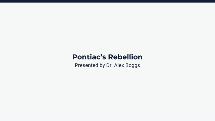 Pontiac's Rebellion