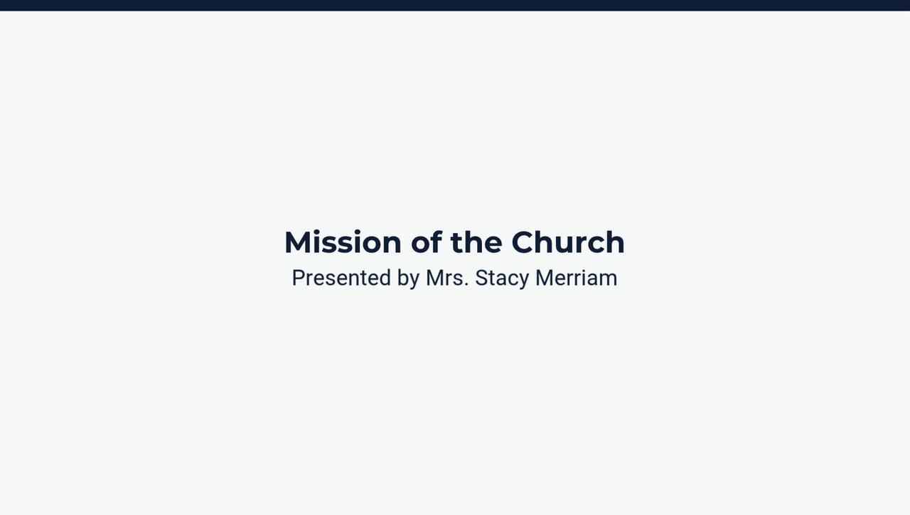 Mission of the Church