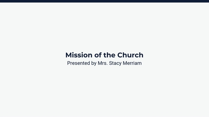 Mission of the Church