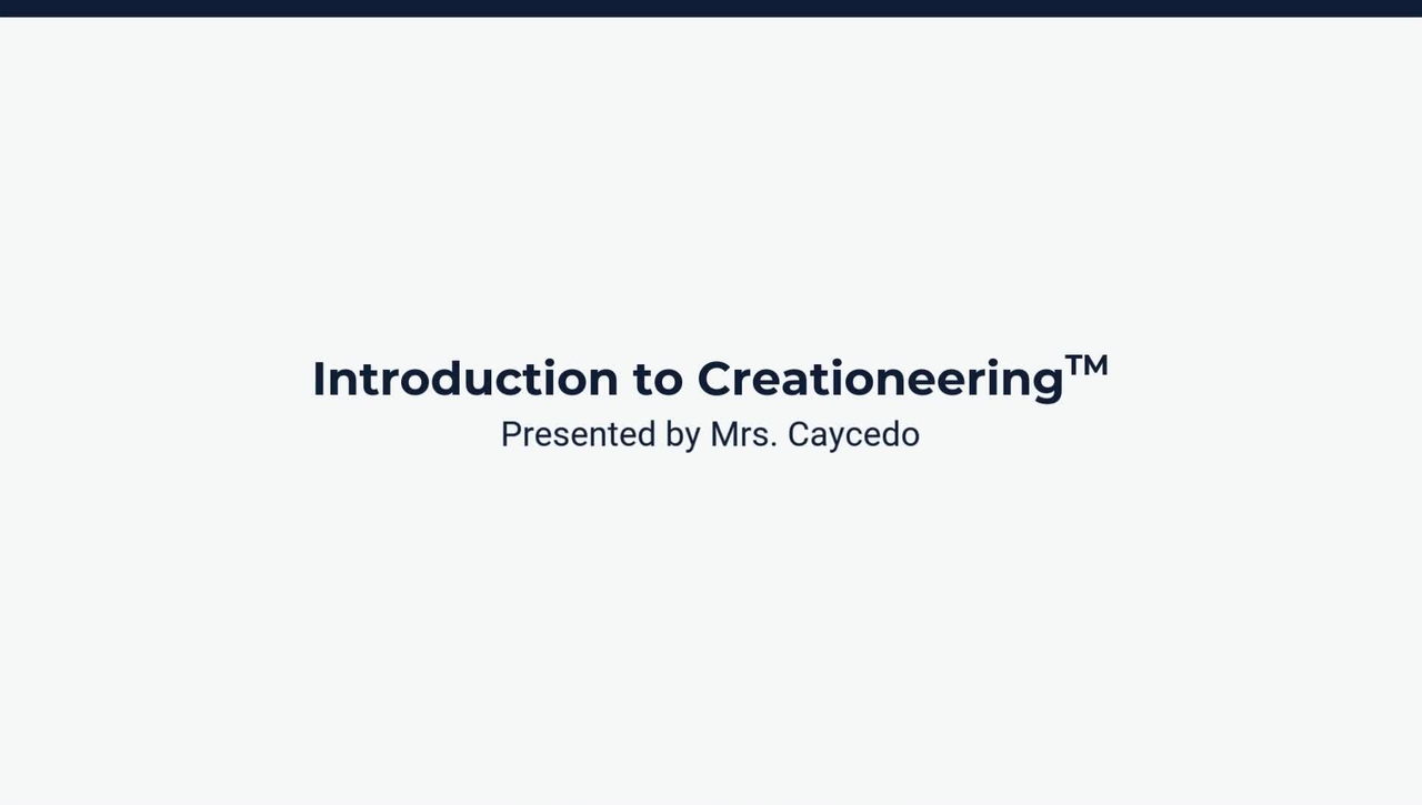 Introduction to Creationeering