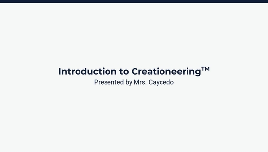 Introduction to Creationeering