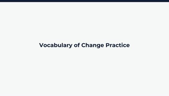 Lesson: Vocabulary of Change