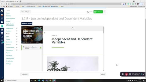 Thumbnail for Physical Science 1.1R Lesson: Independent and Dependent Variables