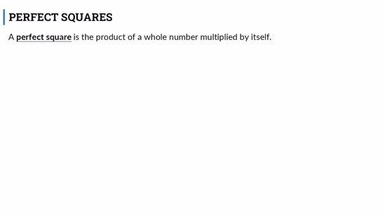 Lesson: Perfect Squares (Segment 1)