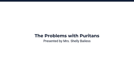 The Problems with Puritans