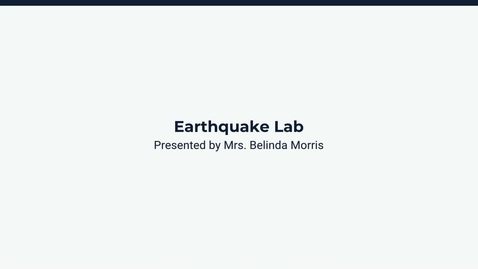 Thumbnail for  !EMBR_3.12.R - Lesson: Earthquake Simulation Lab