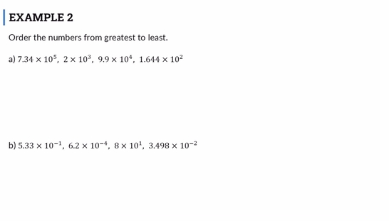 Lesson: Comparing Numbers in Scientific Notation (Segment 2)