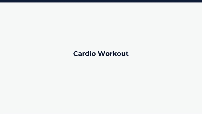 Lesson: Cardio Workout