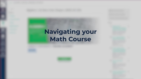 Thumbnail for Navigating your Math Course (Grade 6 – Algebra 2) (TR)