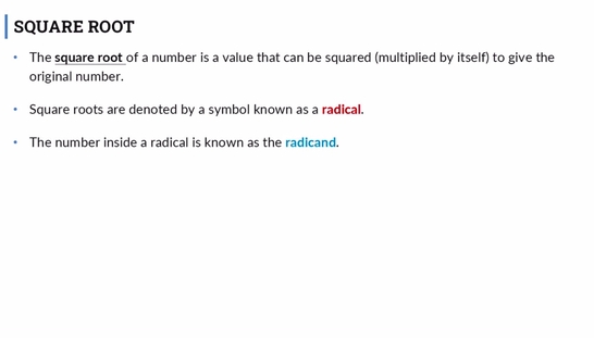 Lesson: Square Roots (Segment 1)