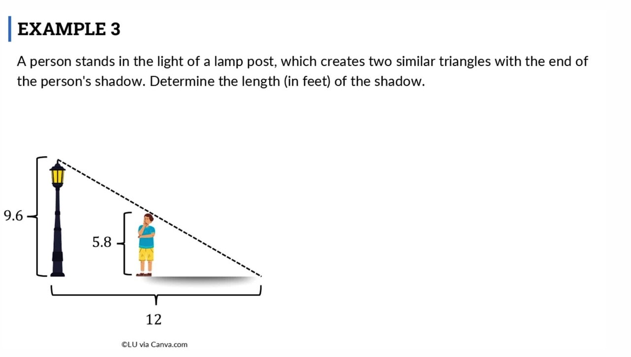 Lesson: Word Problems with Similar Figures (SR3)