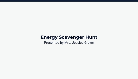 Lesson 4: Energy Around You