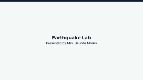Thumbnail for  !EMBR_3.12.R - Lesson: Earthquake Simulation Lab - Demonstration
